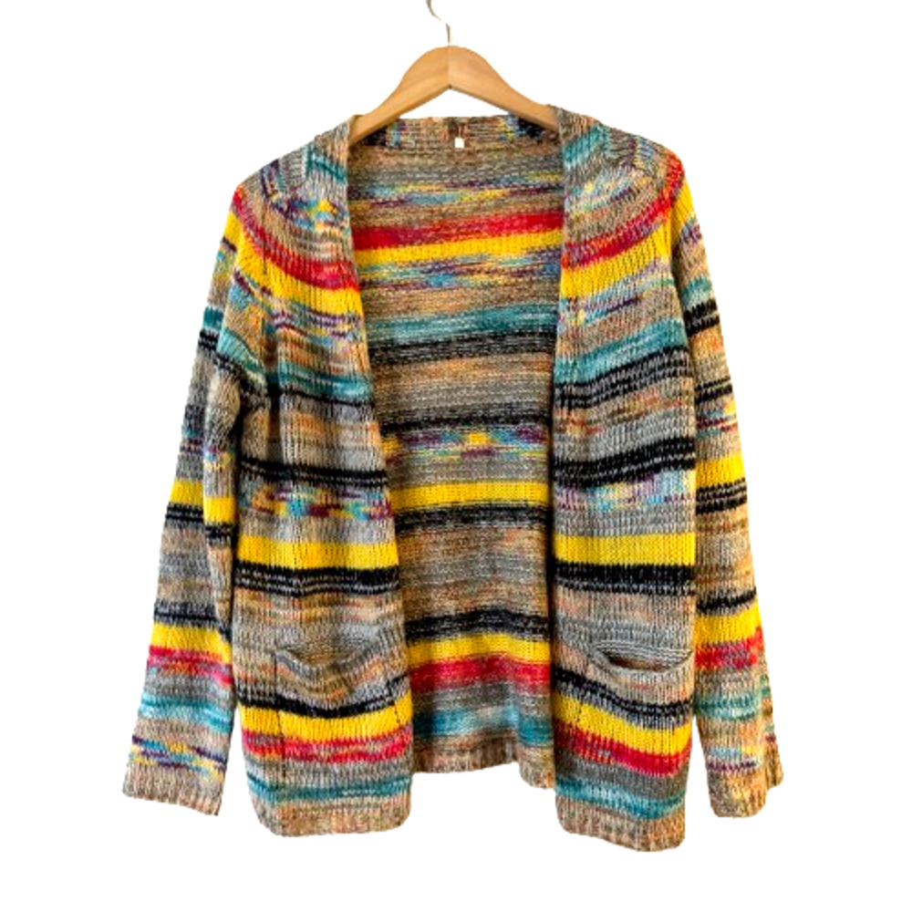 Unbranded Stripe Multicolor‎ Knit Cardigan